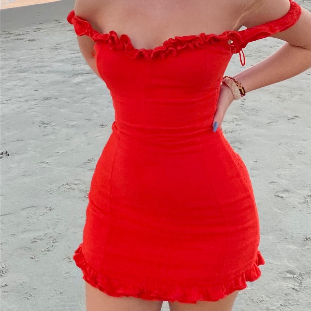 beautiful red dress